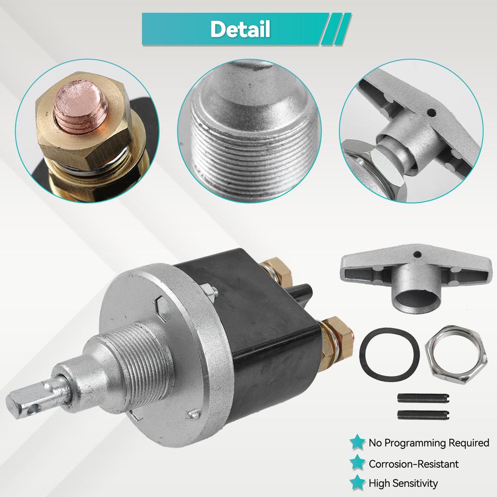 Autobatterie-Trennschalter, 1500 Ampere Geschwindigkeit, Hochleistungs-Batterie-Kill-Schalter, Muscle-Unterbrechungsschalter für Boot, LKW, Wohnmobil, 12 V, 24 V