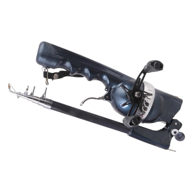 

Collapsible Telescopic Fishing Poles With Single Hand Operate Travel Folding Fishing Rod For Outdoor enthusiast 1