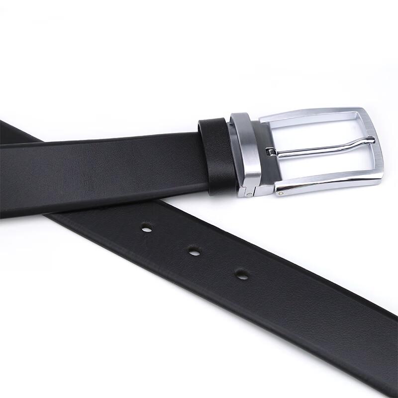 MARJA KURKI Men's Italian Leather Business Pin Buckle Belt
