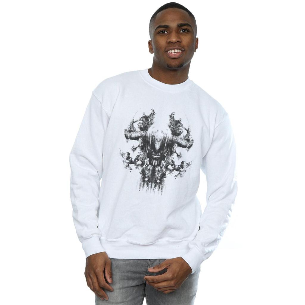 Marvel Mens Avengers Endgame Thanos Rorschach Sweatshirt