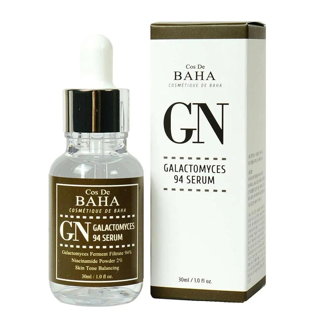 Serum for utstråling av huden med galactomyces og niacinamid GN Galactomyces 94 Serum Cos de Baha 30 ml