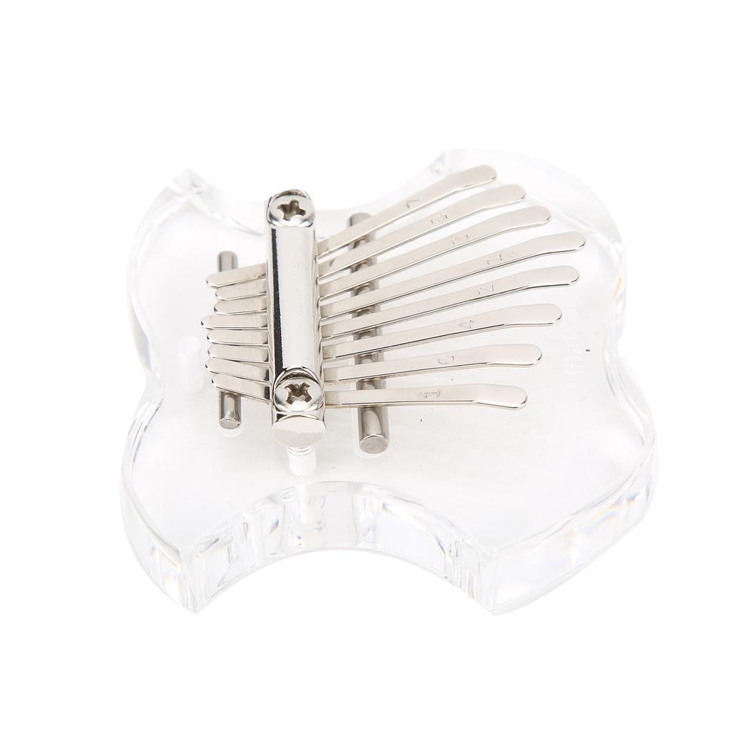 Thumb Piano Crystal Mini Portable Fruit Mbira Music Instrument for Beginners 8 Keys