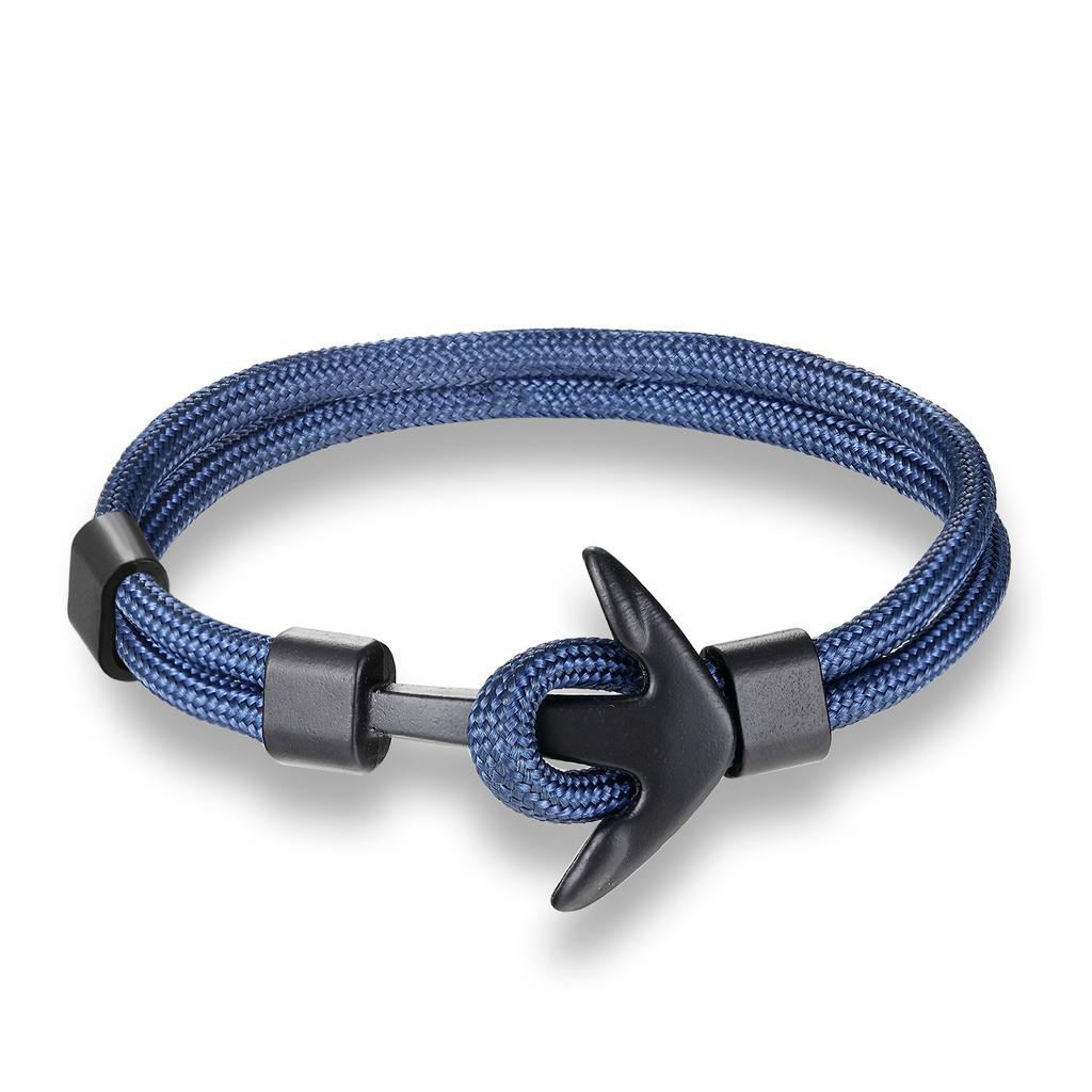 European and American Trends, Boat Anchors, Men's Aircraft Bracelets, Polyester Rope Jewelry