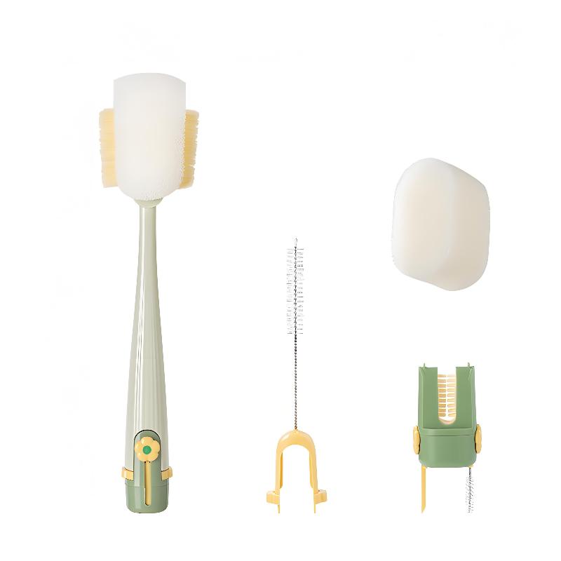 

5-In-1Cup Washing Tool For Household Use Multifunctional Cup Brush Water Cup Brush Milk Bottle Cleaning Sponge Brush