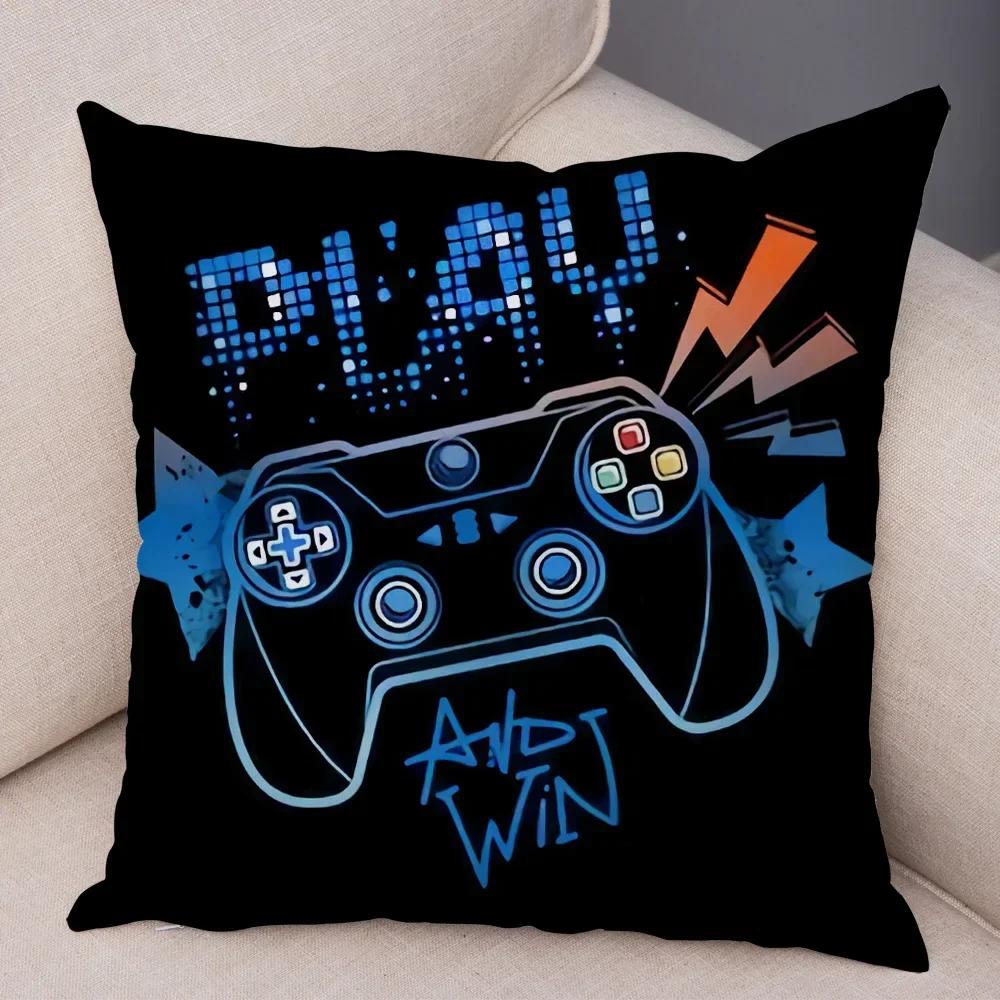 Game Room Decoration  Player Dazzle Handle Series Pillowcase Home  Boys  Bedroom  Cushion Cover Multiple sizes available