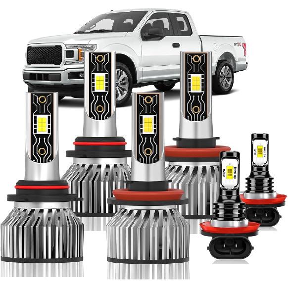 

Light Bulbs Fits for Honda Pilot (2006 2007 2008 2009 2010-2018), Vehicle lights & Fog Light Bulbs Combo Kit, 600% Upgrade Easy-Install 6-Pack 6PCS For 2006-2018 Honda