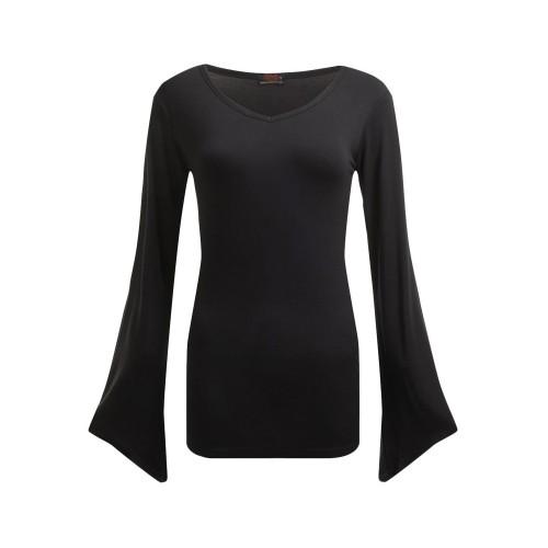 Tricou Gotic cu Mânecă Spirală Direct pentru Femei/Doamne