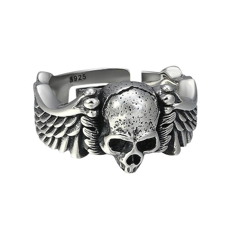 Men Women Retro Skull Skeleton Cuff Finger Rings Punk Fashion New Jewelry Lovers Gift Party Rock Anillos Mujer