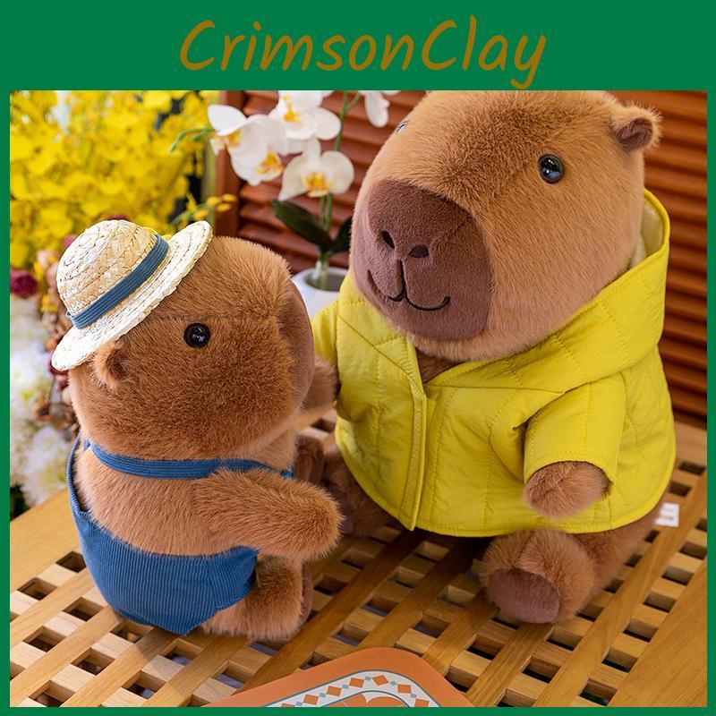 Bomullsklær Kapybara Plysjleketøy Kosedyrdukke Dekorasjoner Barnegave