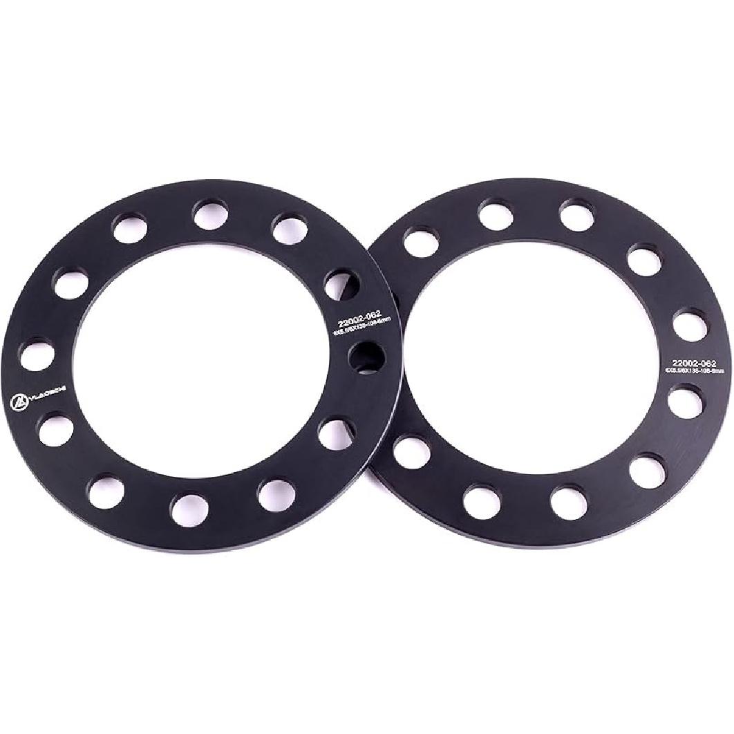 VLAOSCHI Forged 6x5.5 6x135 6x139.7 Universal Wheel Spacers 1/4 Inch (6mm) Compatible with Chevy Ford-Toyota 6 Lug for Silverado Sierra 1500 | 6mm-Pack of 2