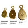Marine Grade Copper Pulley Sheave Wheel Suitable for Sailboats and Fishing Vessels Corrosion Resistant Heavy Duty Design