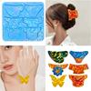 Light Shadow Hair Pin Mold Silicone Resin Epoxy Barrette Mold Grasping Clip Mould for DIY Crafts Making Accessories