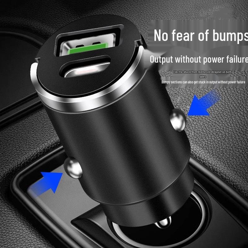 Invisible Dual-Port Super Fast Car Charger for Huawei & Apple