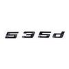 Neues Schriftart Numerisch & Buchstabe ABS Emblem für BMW 5er E39 E60 E61 F10 F11 G30 - 520d 523d 525d 530d 535d 540d Kofferraum Logo Aufkleber pu2
