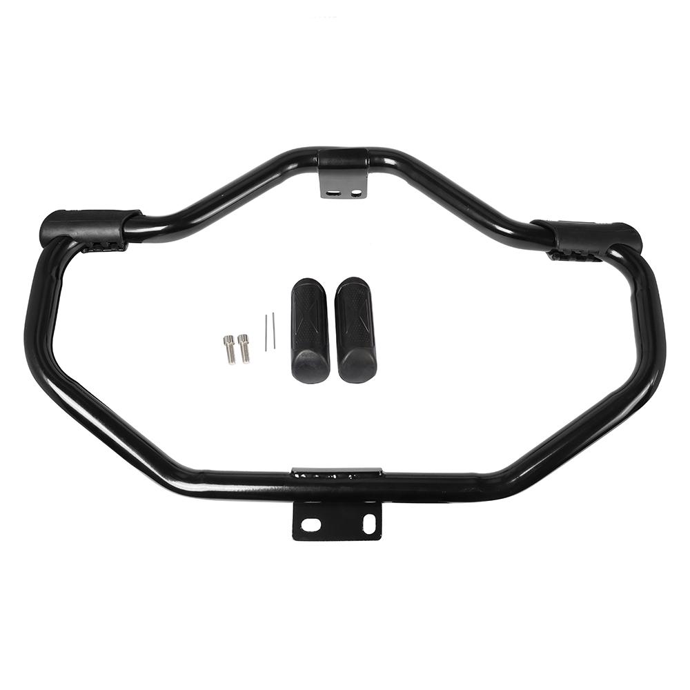 Black Motorcycle Mustache Highway Crash Bar Front Engine Guard For Harley Sportster 1200 883 XL 48 72 Iron 883