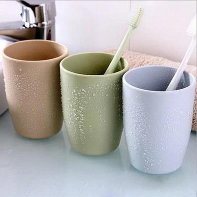 Basit ve Ferah Çift Diş Fırçası Bardağı Kalın Yuvarlak Gargara Bardağı Plastik Su Bardağı Yıkama Bardağı Diş Fırçası Diş Bardağı