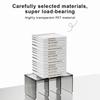 2025 Transparent Bookends Stand PET Bookend Storage Rack Book Holder Desktop Decorative