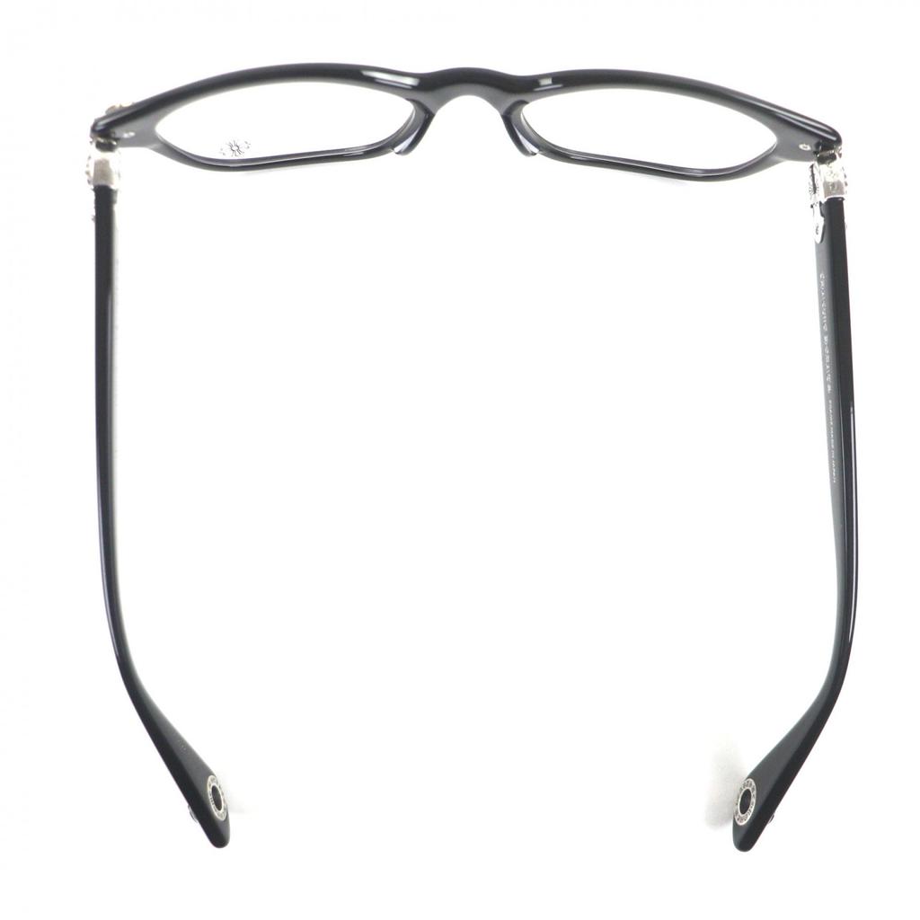 Tolle CHROME HEARTS Brille GUT GEFÄDELT schwarzer Kunststoff Herren Gebraucht