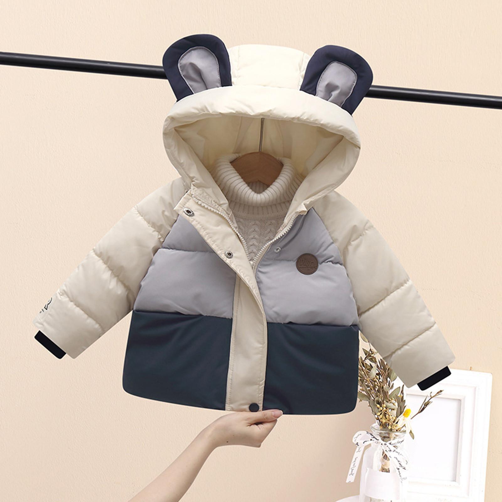 

Детская пуховая хлопковая куртка зимняя утолщенная для младенцев, детей среднего и младшего возраста, хлопковое пальто, корейская версия для мальчиков и девочек 130