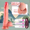 8.66" Realistic Liquid Silicone Electric Dildo with 10 Vibration&Telescopic Modes,Heated Function,Remote-Controlled,Suction Cup for Hands-Free Play