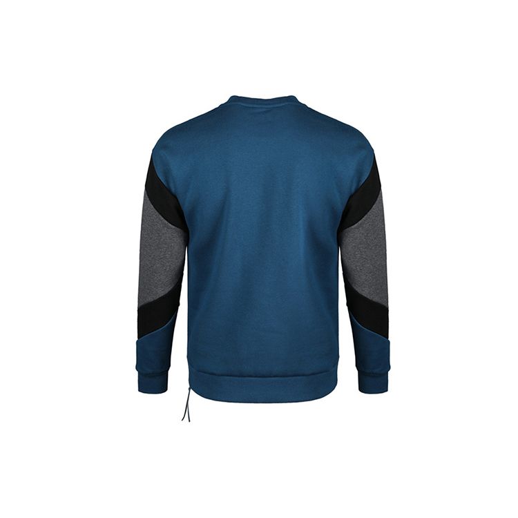 Nike Air Crew Fleece Casual Round Neck Pullover Color Block Long Sleeve Sweatshirt Men Sweatshirt Blue 928636-474