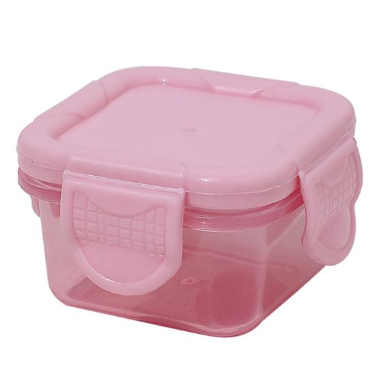 Yousheng 4Pcs Food Container Transparent Good Sealing Buckle Lid Design Stackable BPA-free Mini Fridge Crisper Storage Box