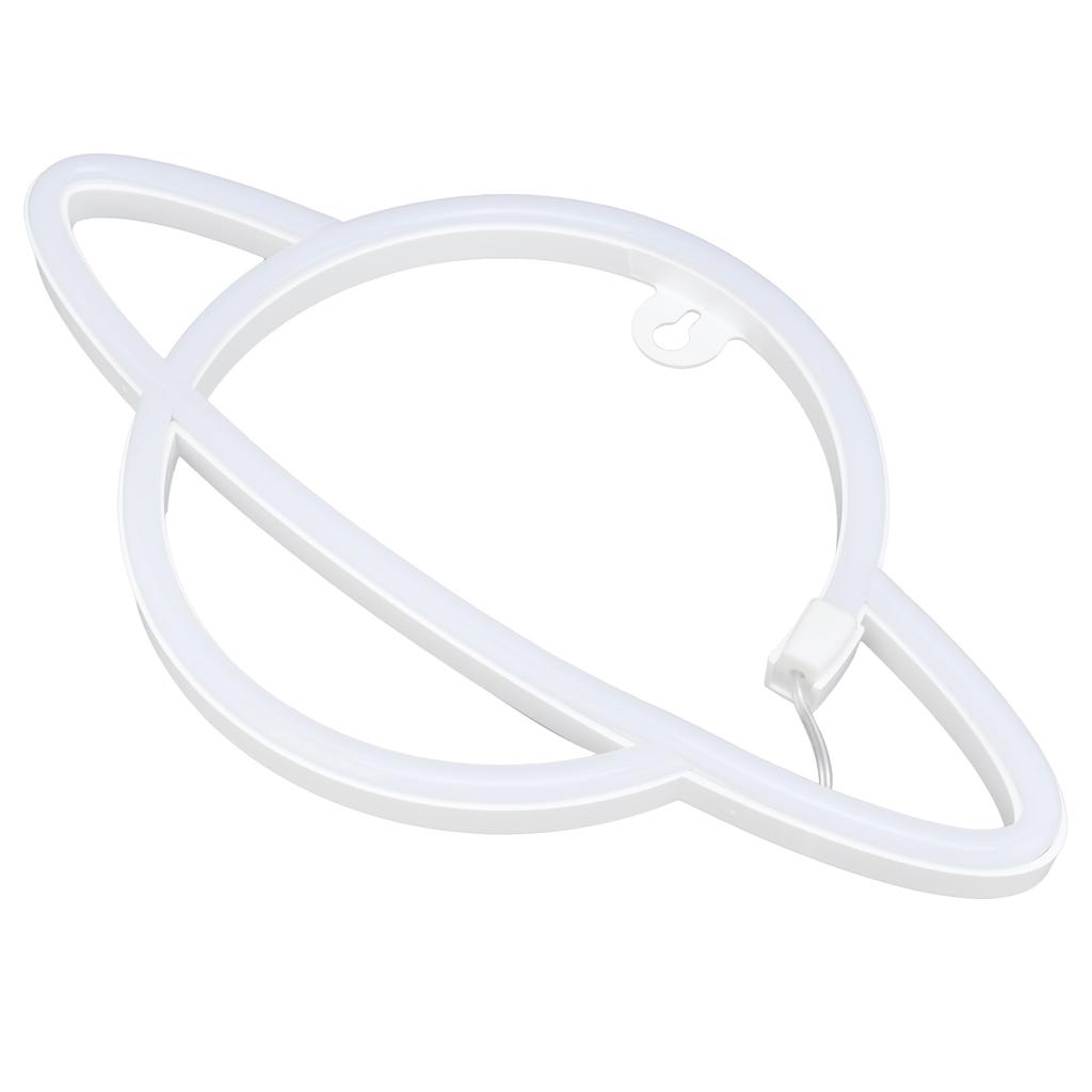 Planet Neon Lamp LED Neon Sign for Bedroom Kids Room Living Room Decor USB Battery Powered Pink