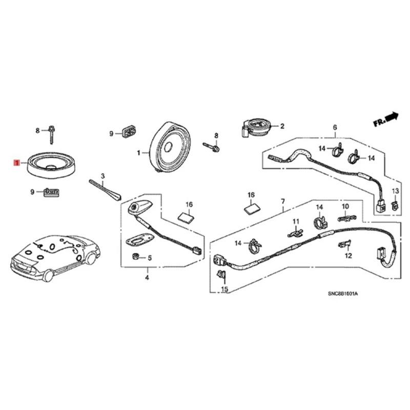 Door Speaker 39120-SNA-A01 39120-TA0-A01 for 2013-2020 Front Door Speaker Automotive Accessories Replacement