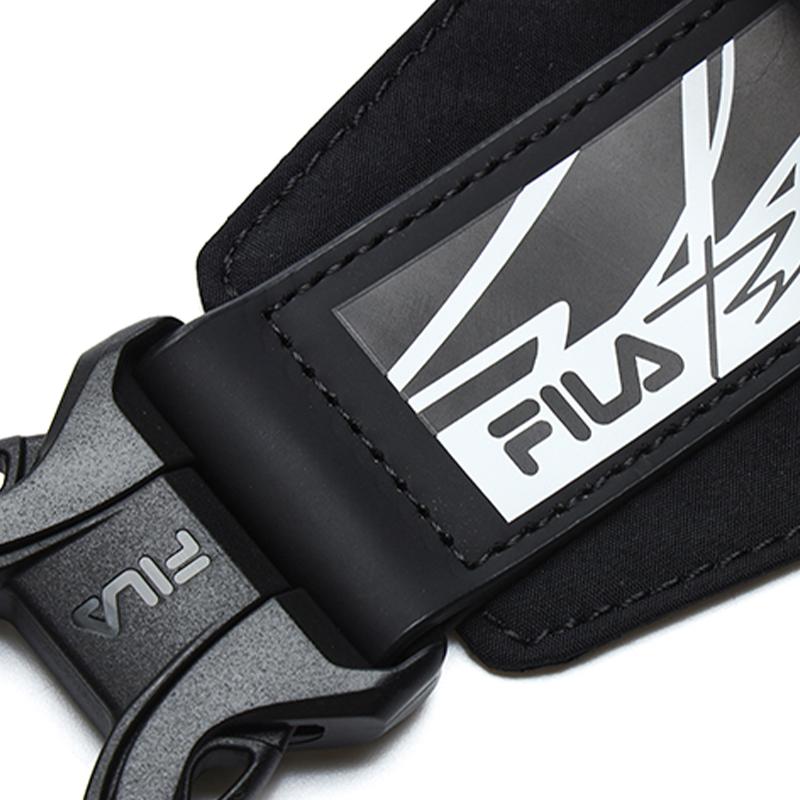 FILA Minimalist Sports Fashion Casual Zipper Fitness Chest Bag Shoulder Crossbody Bag Unisex bags Black A13U311134F-BK