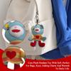 Cute Plush Pendant Toy With Soft ,Perfect For Bags, Keys, Adding Charm And Warmth To Daily Life.