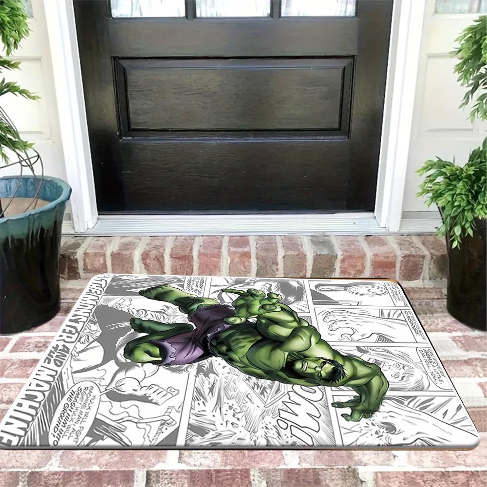 1pc Flannel Mat Marvel Superheroes Bathroom Mat, Multi-Size, Multi-Functional Daily Use, Suitable for Bathroom, Entrance, Laun