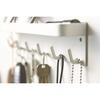 Storage Rack with Hooks Tray Self-Adhesive Key Holder Wall-Mounted Door Organizer Umbrella Clothes Home Bathroom Decoration