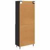 Highboard in Black Oak Look 69.5 x 34 x 180 cm
