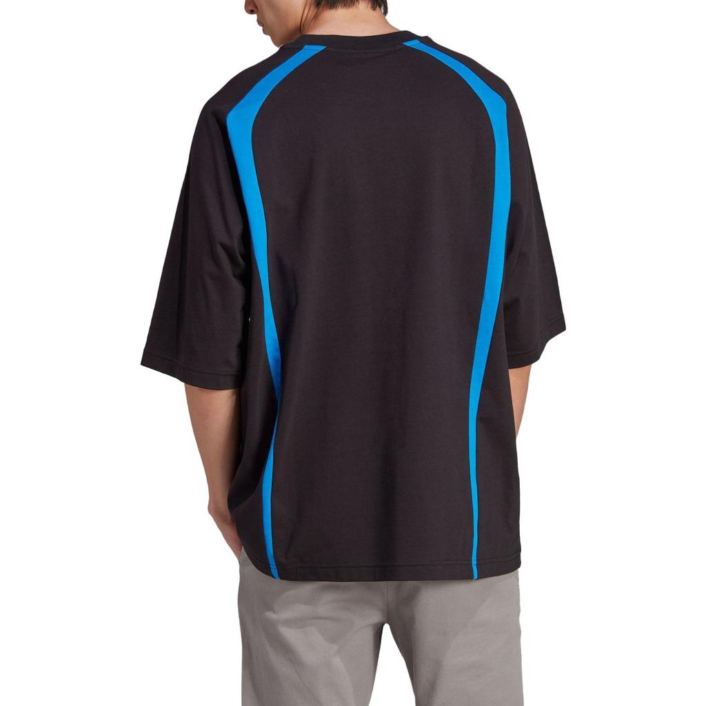 Adidas Trefoil Three-Stripes Logo Sport Crew Neck T-Shirt Men Tops Black IW3640