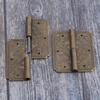 1 szt. 60*50mm Prawy/lewy Retro Mosiężne Zawiasy Meblowe Zawias Drzwi Szuflady Szafki Zawias Pudełka na Biżuterię Okucia Antyczny Brąz