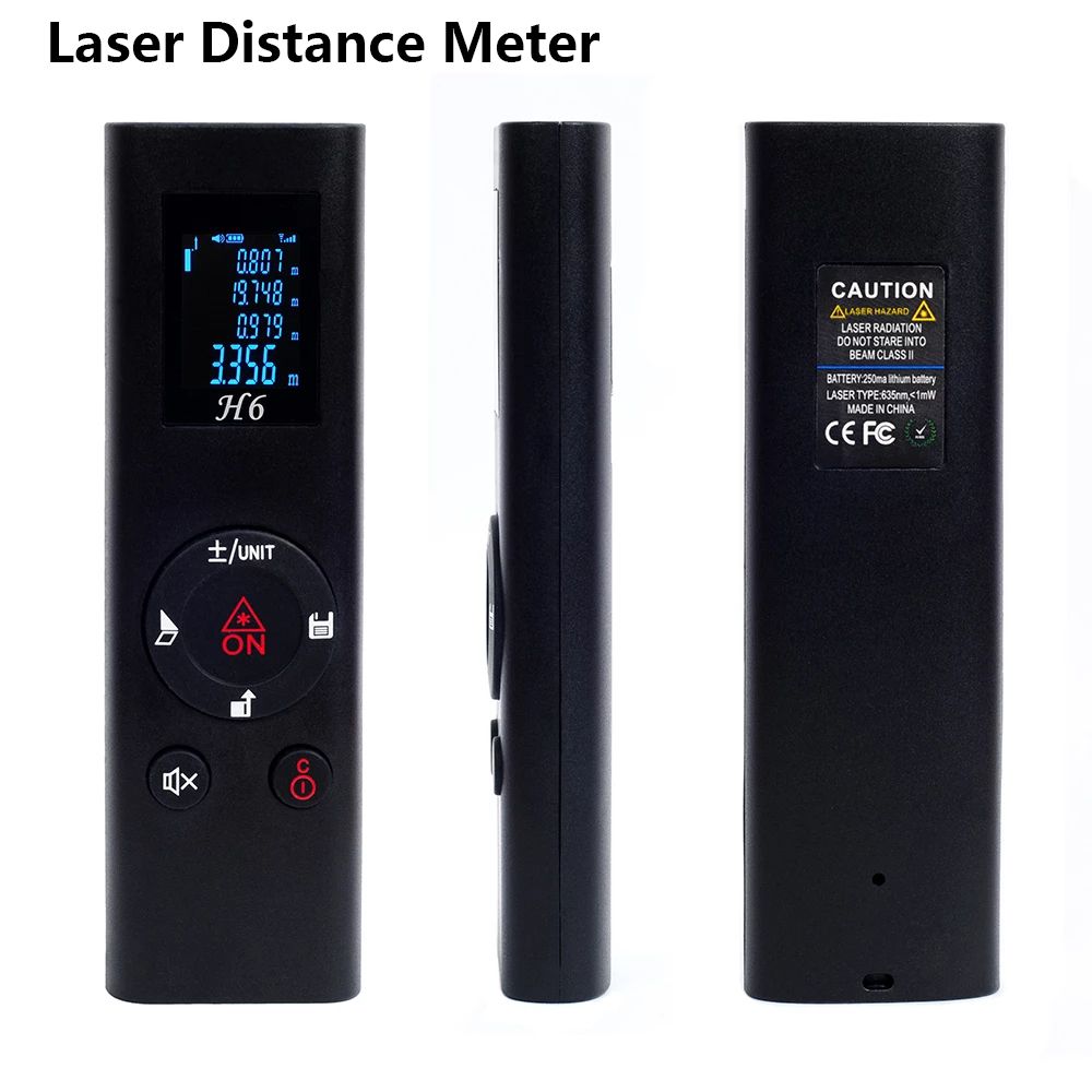 

Мини-USB зарядка, 40 м, измеритель расстояния, умный цифровой измеритель расстояния, дальномер