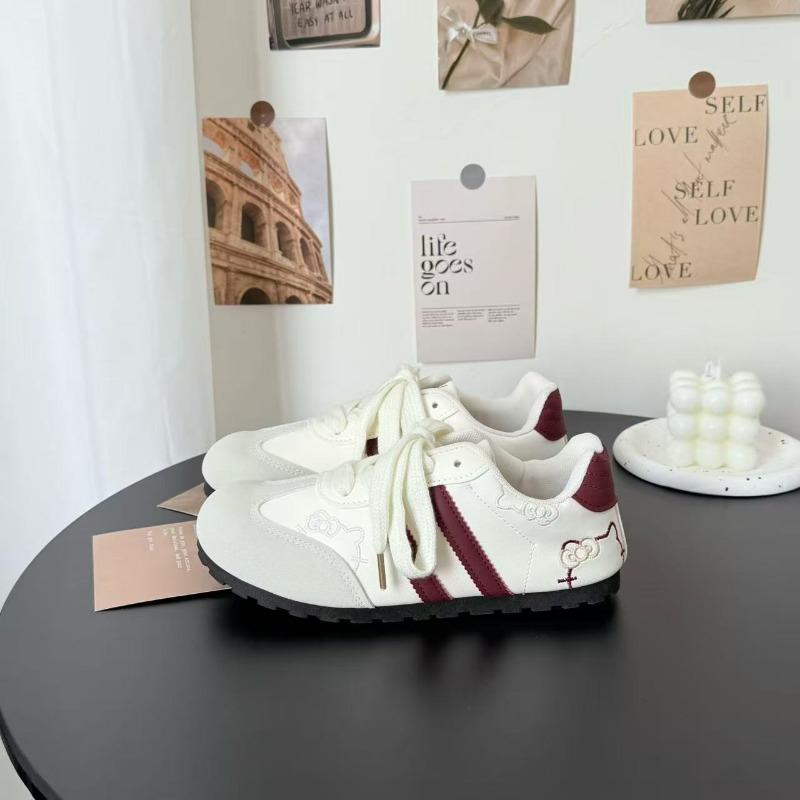 Autumn cute fashion sweet flat casual shoes dopamine breathable versatile women