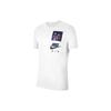 Nike Sportswear Logo Pattern Printing Casual Short Sleeve Men's White CW0414-100