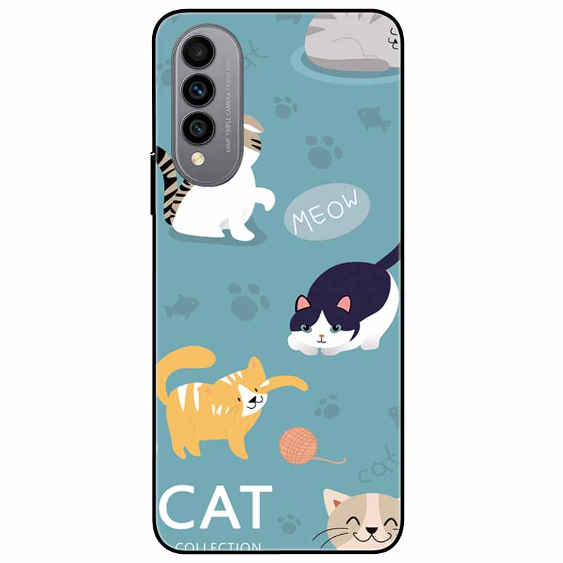 Pentru Wiko T50 Carcasă T 50 4G Huse TPU Silicon Negru Carcasă Lună Înstelată pentru Wiko T50 Carcasă WikoT50 Rezistentă la Șocuri Moale Desene Animate 6.6''