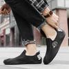 Men's Loafers Casual Leather Shoes Outdoor Moccasins Low-top Sneakers