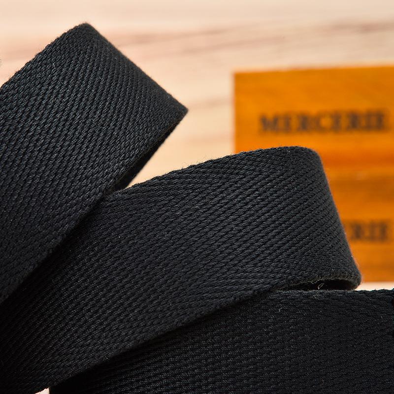 Unisex Canvas Belt Casual Woven Jeans With Overalls Canvas Military Belt