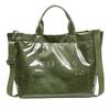 Large Capacity Kraft Paper Jelly Bag PVC Transparent Waterproof Tote Shoulder Crossbody Commute Travel