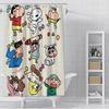 Shower Crayons Shinchans Curtain Waterproof Polyester Fabric Paint Colorful Bath Curtains Home Bathroom Decor Curtain With Hook