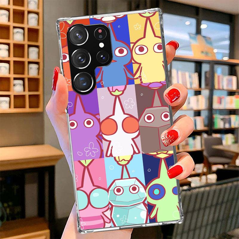 

Game P-PikminS 4 Phone Case For Samsung Galaxy S26 S25 Edge S24 Ultra S23 S22 Plus S21 S20 FE Soft Fundas Shell Galaxy S26 S25 E Samsung S25 Ultra
