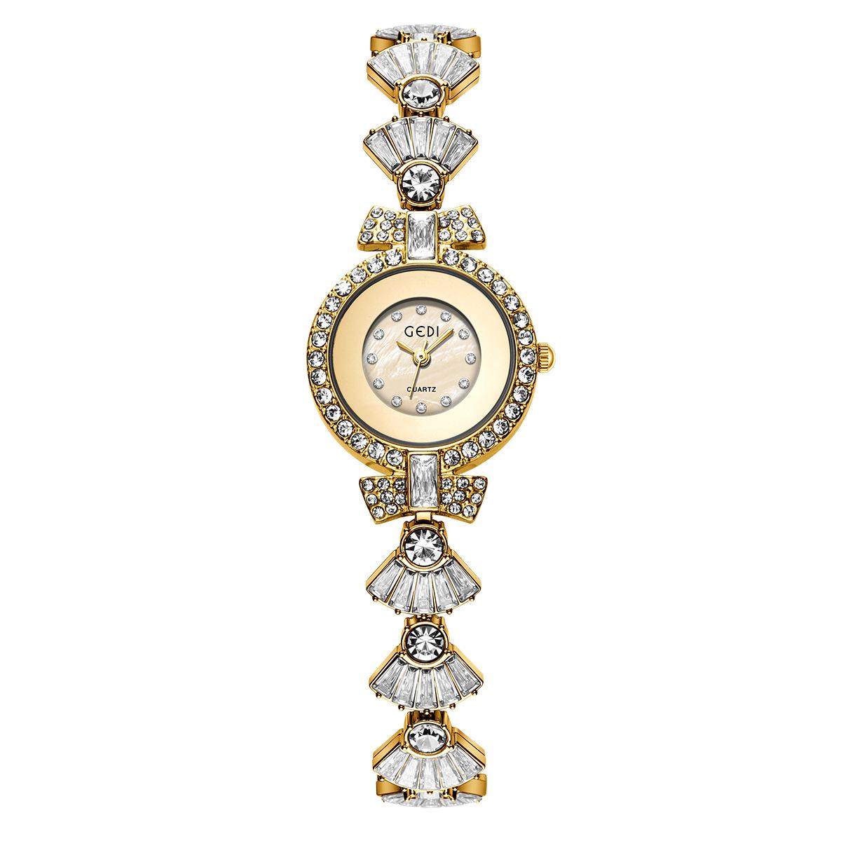 

Watch Women s Light Luxury Diamond Bow Bracelet Advanced Sense Exquisite Simple Temperament Versatile Quartz Watch
