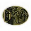 American Western Cowboy Oval Belt Buckle - New Bull Head Design
