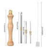 Punch Needle Kit Stitching Punch Needle Set Adjustable Multifunction for Children Adult DIY Crafts Household