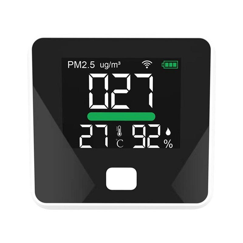 A96I-Tuya Wifi Air Quality Meter PM2.5 Temperature Humidity Tester Portable LED Display For Home Office