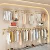 Wardrobe Store Wall Clothes Hanger Metal Modern Clothes Rack Large Minimalist Coat Rack Entrance Hall Closet Wardrobe Storage