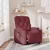 Electric Massage Chair Burgundy Fabric